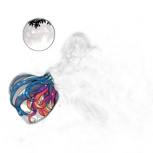 dragon, hair, jewelry, concept art transparent PNG cut-out