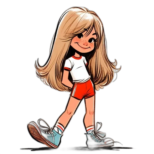 hair, cartoon, anime, concept art transparent PNG cut-out