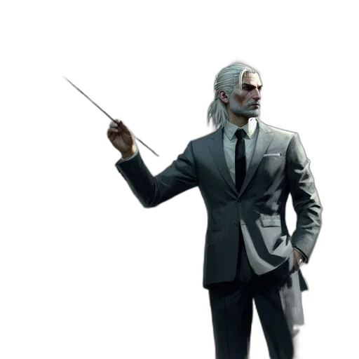 staff, jacket, weapon, mask transparent PNG cut-out