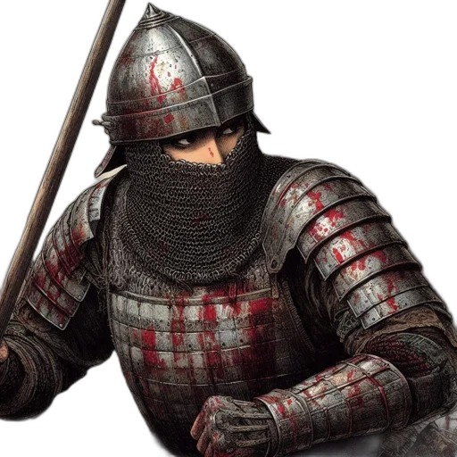 sword, weapon, staff, 3d render transparent PNG cut-out