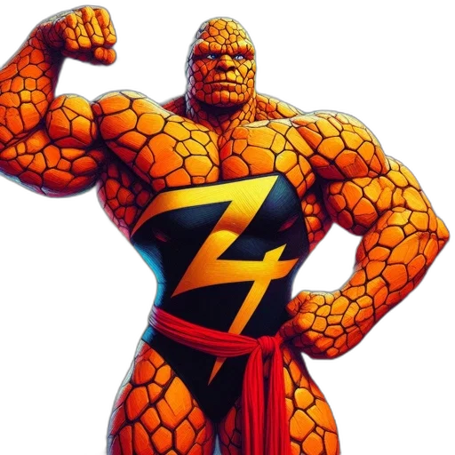 comic book art, concept art, 3d render, photorealistic transparent PNG cut-out