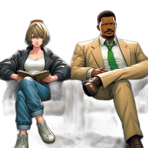 jacket, concept art, comic book art, 3d render transparent PNG cut-out