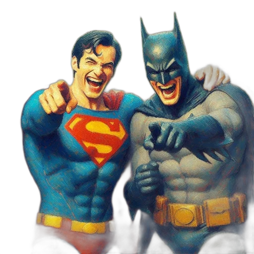comic book art, concept art, photorealistic, superman transparent PNG cut-out