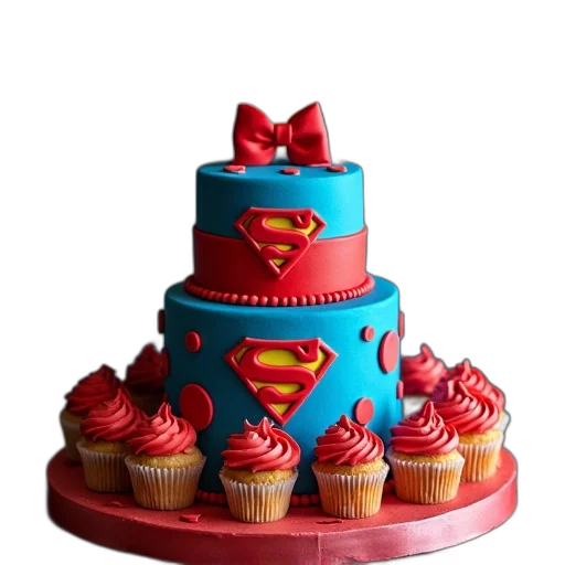 3d render, photorealistic, cake, cupcakes transparent PNG cut-out