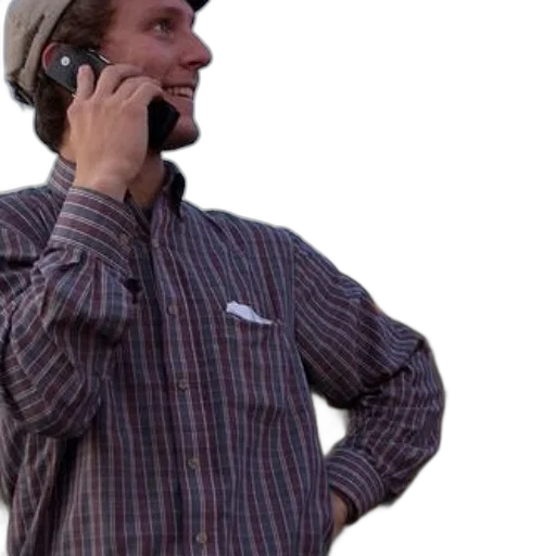 staff, hat, jacket, face transparent PNG cut-out