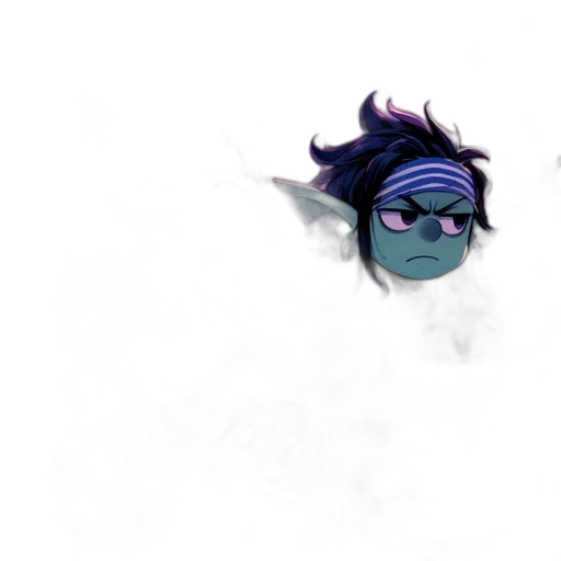 mask, dragon, staff, creature transparent PNG cut-out