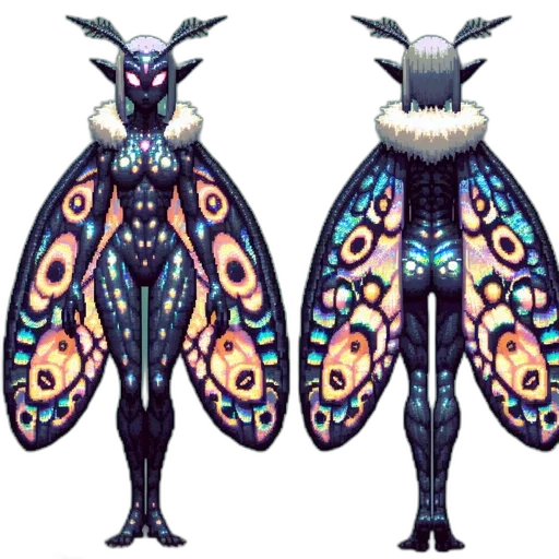 creature, animal, concept art, pixel art transparent PNG cut-out
