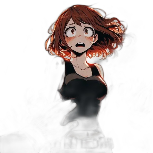 dress, creature, hair, mask transparent PNG cut-out