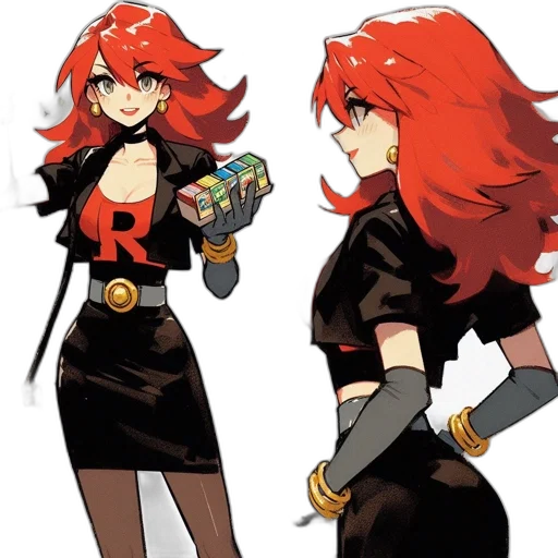 dress, staff, jacket, concept art transparent PNG cut-out