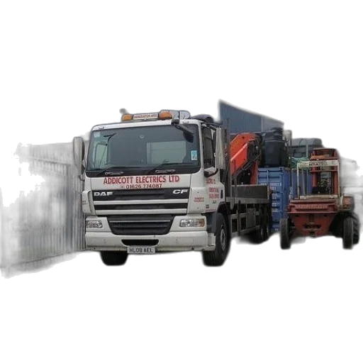 white, truck, addicott, electrics transparent PNG cut-out