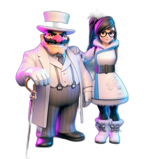 staff, robot, dress, weapon transparent PNG cut-out