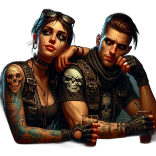 jacket, cyberpunk, concept art, comic book art transparent PNG cut-out