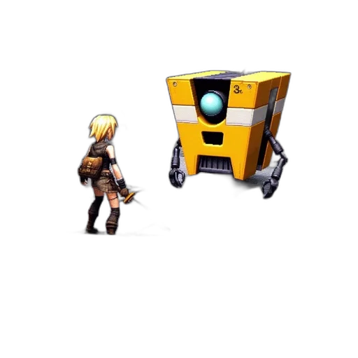 robot, car, weapon, staff transparent PNG cut-out