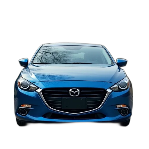 car, 3d render, photorealistic, blue transparent PNG cut-out