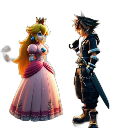 crown, dress, sword, concept art transparent PNG cut-out