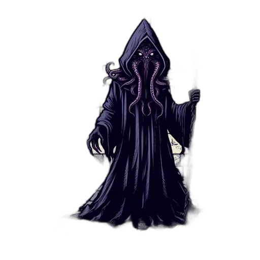 staff, dress, creature, mask transparent PNG cut-out