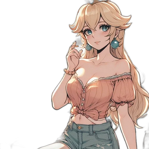 dress, jewelry, weapon, staff transparent PNG cut-out