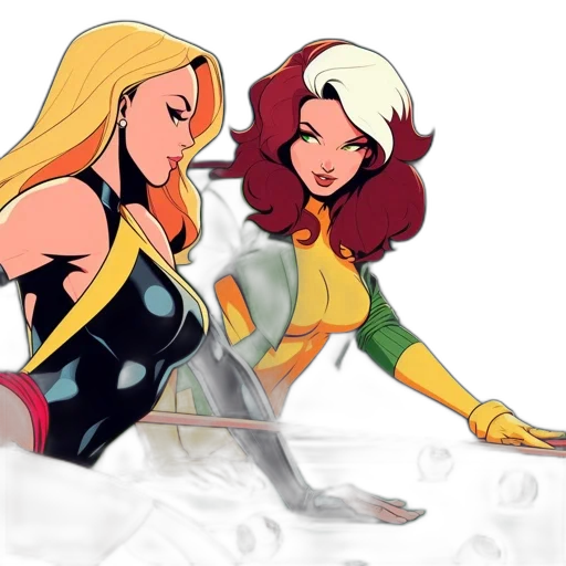 comic book art, concept art, cartoon, fantasy art transparent PNG cut-out