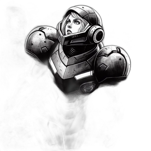 robot, mask, face, jacket transparent PNG cut-out