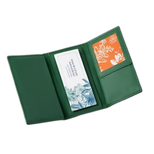 green, wallet, cover, open transparent PNG cut-out