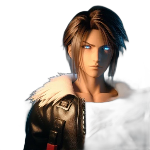 jacket, face, hair, concept art transparent PNG cut-out