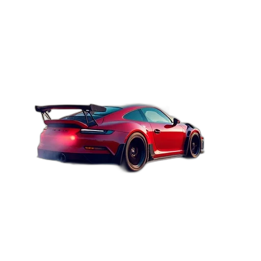 car, weapon, 3d render, photorealistic transparent PNG cut-out