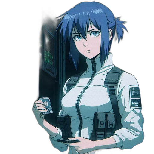 robot, weapon, jacket, staff transparent PNG cut-out