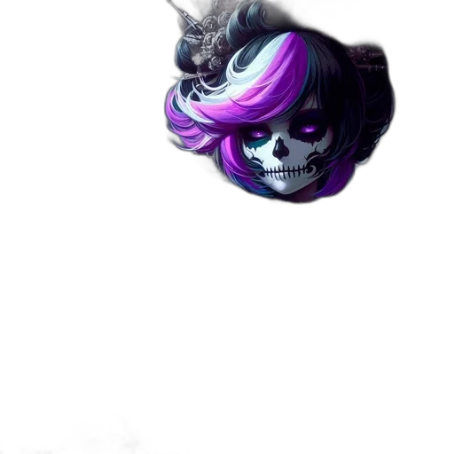 mask, hair, face, crown transparent PNG cut-out