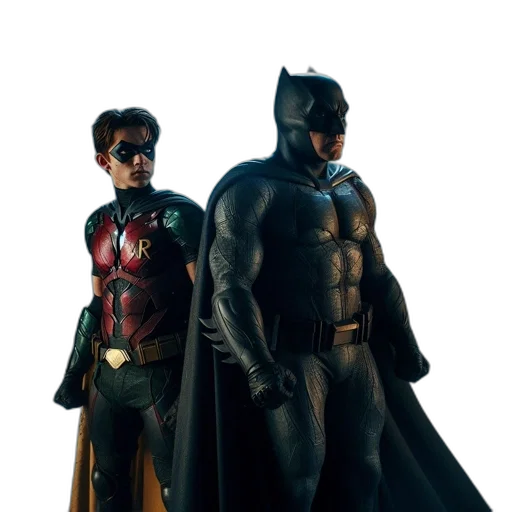concept art, comic book art, 3d render, two transparent PNG cut-out
