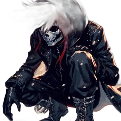 jacket, mask, creature, face transparent PNG cut-out