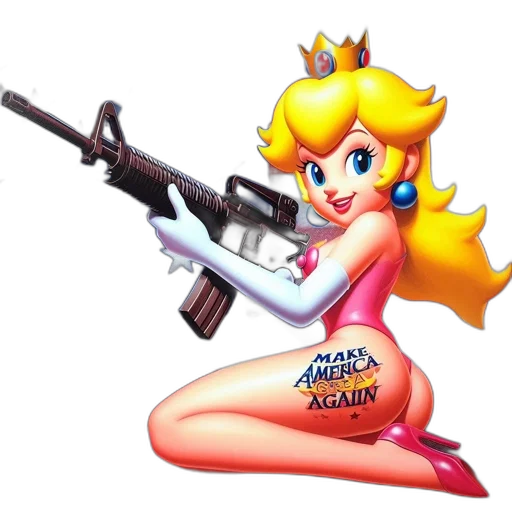 weapon, animal, pixel art, vaporwave transparent PNG cut-out