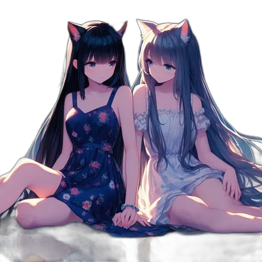 dress, anime, pixel art, concept art transparent PNG cut-out