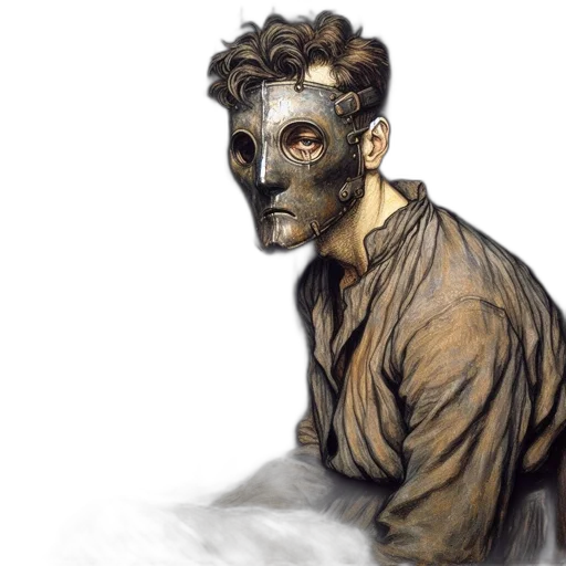 face, mask, creature, robot transparent PNG cut-out
