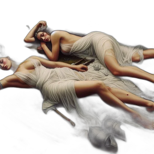 dress, concept art, photorealistic, fantasy art transparent PNG cut-out