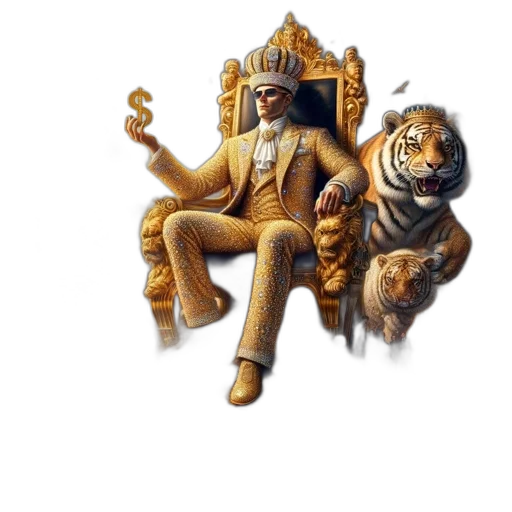 crown, furniture, animal, staff transparent PNG cut-out