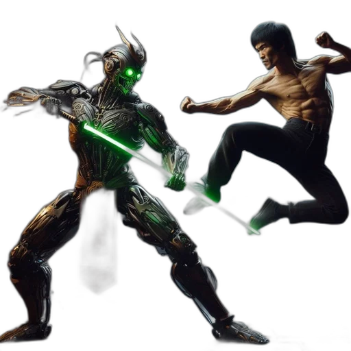 concept art, comic book art, 3d render, green transparent PNG cut-out