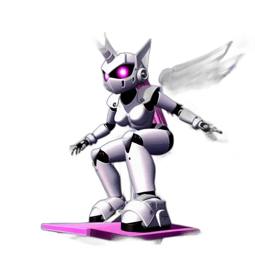 robot, weapon, dragon, staff transparent PNG cut-out