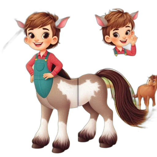 animal, concept art, cartoon, 3d render transparent PNG cut-out