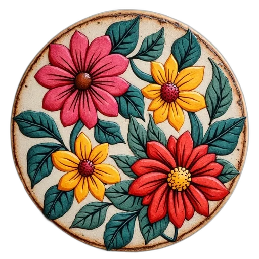flower, jewelry, watercolor, colorful transparent PNG cut-out