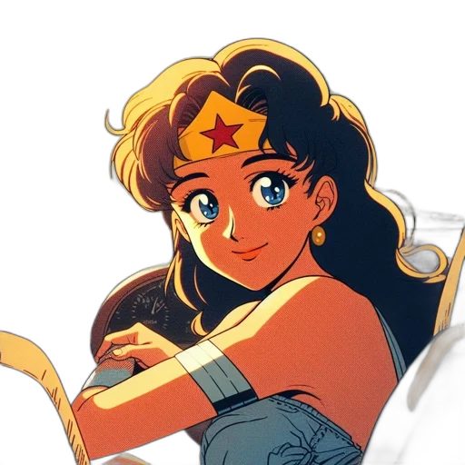 crown, weapon, comic book art, anime transparent PNG cut-out