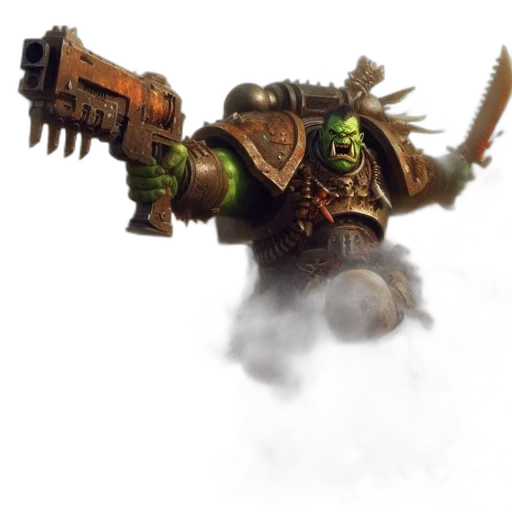 weapon, staff, robot, creature transparent PNG cut-out