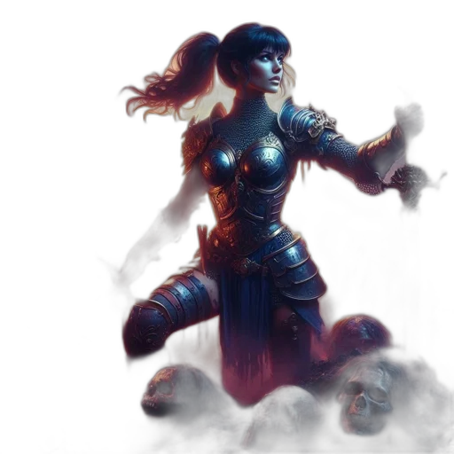 concept art, fantasy art, comic book art, 3d render transparent PNG cut-out