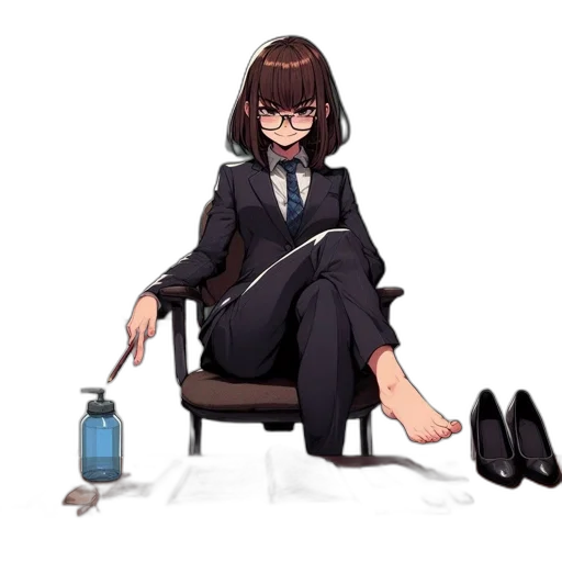 staff, bottle, robot, dress transparent PNG cut-out