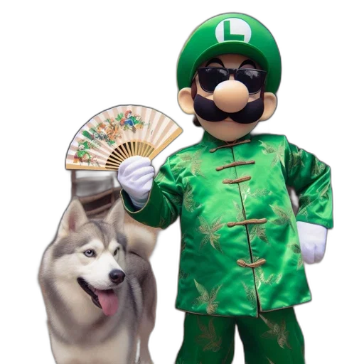 animal, mask, umbrella, staff transparent PNG cut-out