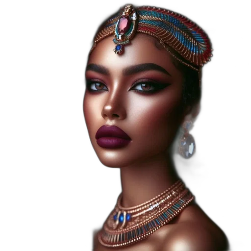 jewelry, crown, face, fantasy art transparent PNG cut-out