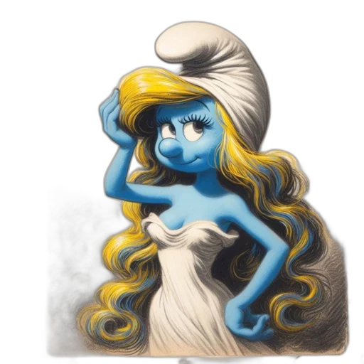 hat, dress, crown, staff transparent PNG cut-out