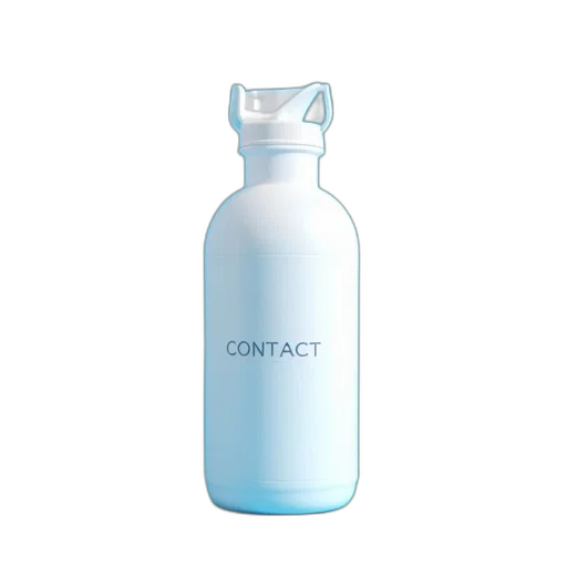 bottle, hair, 3d render, photorealistic transparent PNG cut-out