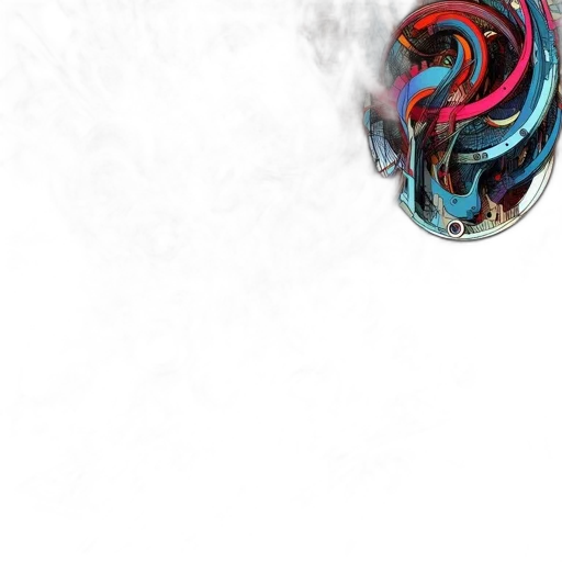 mask, face, robot, hair transparent PNG cut-out