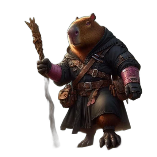 staff, animal, creature, jacket transparent PNG cut-out