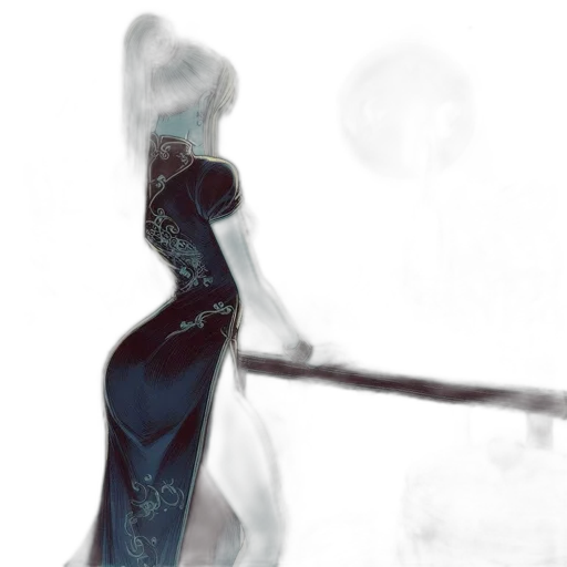 dress, sword, mask, staff transparent PNG cut-out
